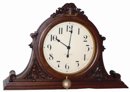 Seth Thomas Clock Co., double sided bank clock, ca 1904. — Antique Clocks Price Guide