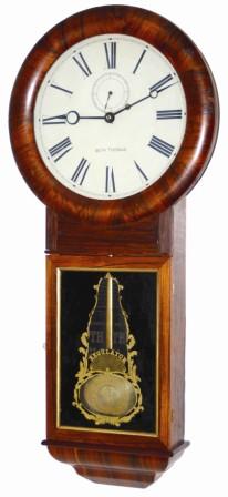 Seth Thomas Clock Co. rare and early wall clock, "Regulator No. 1", ca 1874. — Antique Clocks Price Guide