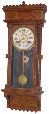 Wm. L. Gilbert Clock Co. hanging regulator, "Asbury", ca 1901. — Antique Clocks Price Guide