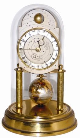 Rare "World" model, 400 Day Anniversary clock, made by, "J. Kaiser / Germany". — Antique Clocks Price Guide