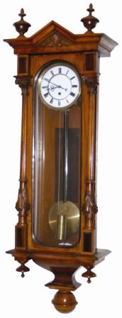 German one weight Vienna regulator, ca 1890. The 8 day, time only one weight movement, is not signed. — Antique Clocks Price Guide