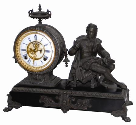 Ansonia Clock Co. figure clock, "Arion", ca 1894. — Antique Clocks Price Guide