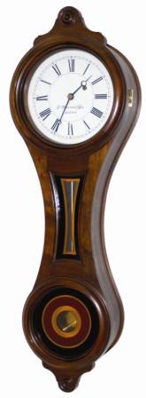 E. Howard and Co. Boston, reissue walnut cased figure eight wall clock, "No. 10", ca 1976. — Antique Clocks Price Guide