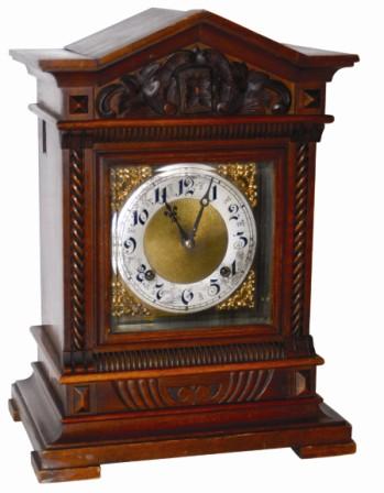 Junghans Gebrueder (brothers), Schramberg Black Forest Germany, ca around 1900. This is a very rare shelf cuckoo clock, and if you were to see it at a clock auction or clock show you may miss the fact it is a cuckoo. — Antique Clocks Price Guide