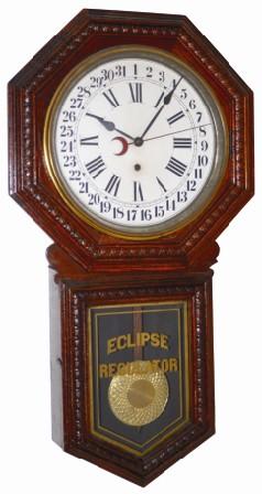 Sessions Clock Co. hanging calendar clock, their "St. Clair" model, ca 1908. — Antique Clocks Price Guide