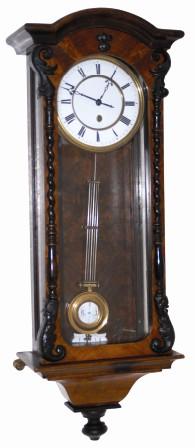 German fancy RA that is probably an unsigned early Lenzkirsch clock. The movement has a serial number, 180293. — Antique Clocks Price Guide