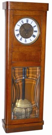 Vienna regulator, made by Resch-Gebrueder, Remember name and trademark on the 8 day one weight movement. One of the leading clock manufacturers in Austria since the early 1800's. — Antique Clocks Price Guide