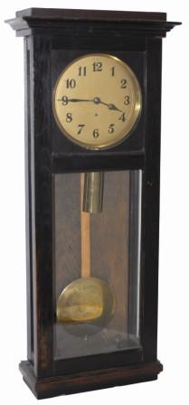 German one weight Vienna Regulator, by Karl Mueller, Leipzig, Germany, ca 1921. A little different from other Vienna regulators. — Antique Clocks Price Guide