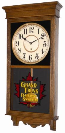 Sessions Clock Company box regulator with advertising. The case has been painted and cleaned. — Antique Clocks Price Guide