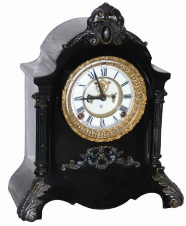 Ansonia Clock Co. enameled iron case "Danube", ca 1904. — Antique Clocks Price Guide