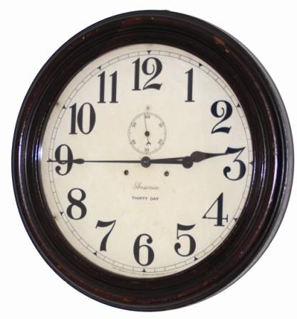 Ansonia Clock Co. large thirty day gallery clock, ca 1914. — Antique Clocks Price Guide
