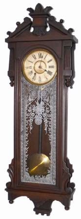 Ansonia Clock Company wall regulator, "Prompt", ca 1901. This clock is as nice as any "Prompt" we have ever sold. — Antique Clocks Price Guide