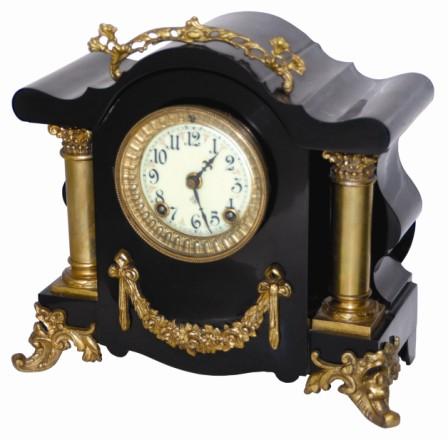 Ansonia Clock Co. enameled iron case, "Toulon", ca 1904. — Antique Clocks Price Guide