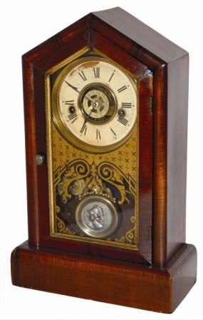 Waterbury Clock Company wood cased mantle clock, "Beacon No. 2", ca 1883. — Antique Clocks Price Guide