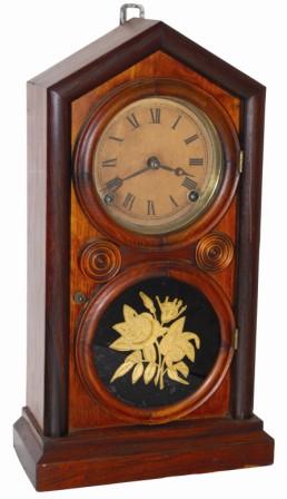 E. Ingraham and Co. wood cased mantle clock, "Doric", ca 1880. — Antique Clocks Price Guide