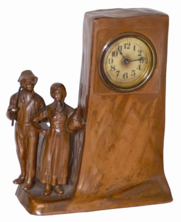Ansonia Clock Co. novelty, "Peasants". — Antique Clocks Price Guide