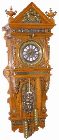 Ansonia Clock Co. "Hanging Antique", ca 1904. — Antique Clocks Price Guide