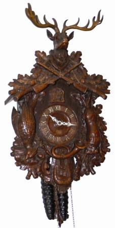The Lux Clock Mfg. Co. "Deer Design Cuckoo", ca 1942. — Antique Clocks Price Guide