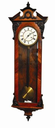 Very rare Lenzkirch, Vienna Regulator. The 8 day signed movement is spring wound, has an off center winding arbor and is a "Swing Out" movement. — Antique Clocks Price Guide
