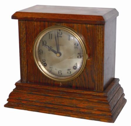 E. Ingraham Co. cabinet clock, "Colgate", one of their College Assortment, ca 1915. — Antique Clocks Price Guide