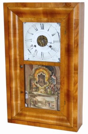 Seth Thomas Clock Co. early OG clock with a Plymouth Hollow label, could be ca 1860's or 1870's. — Antique Clocks Price Guide
