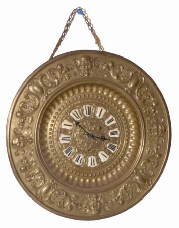 Ansonia Clock Co. hanging, "Brass Antique", ca 1886. — Antique Clocks Price Guide