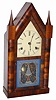 Smith and Goodrich, / Bristol, Conn., 30 hour steeple clock with attached fusee barrels, ca 1851.