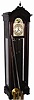 Imported tubular chime hall clock by Charles Jacques, New York. During his long career importing and selling clocks in New York he imported English Elliott clocks, German clocks he sold as Elite, and many other named clocks.