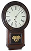 Atkins Clock Company, / Bristol, Ct., very rare round top drop clock, ca 1863.