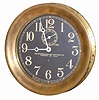 Chelsea Clock Co. Navy/Ships clock, large brass case and black dial.