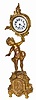 Wm. L. Gilbert Clock Co. novelty featuring a boy on a pedestal holding a clock.