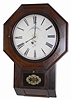 Atkins Clock Company. / Bristol, Conn., rare octagon drop, XX Model, wall clock, ca 1864.