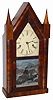 Ansonia Clock Co. mantle clock, "Sharp Gothic", ca 1874.