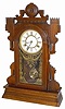 Terry Clock Co. or Russell and Jones Clock Co., walnut parlor clock, "Highland", ca 1885.