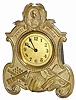 Rare novelty clock, "Dewey - Manila - 1898", all signed on the front of this cast brass case. It stands 10" high, in good clean condition, little if any wear.
