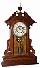 George B. Owen and Company, black walnut mantle clock, "Fortuna", ca 1878.