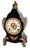 Ansonia Clock Co. enameled iron case, "Calais", ca 1904.