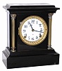 Ansonia Clock Co. enameled iron case, "Eton", ca 1904.