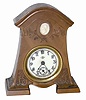 Waterbury Clock Co. small novelty clock, only 5" high.