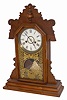 E. Ingraham Clock Co. walnut parlor clock, "Ruby", ca 1886.