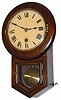 Hamburg American Clock Co. mini school house clock.