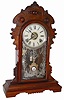 E. N. Welch Mfg. Co. walnut parlor clock, "Ros", ca 1885.