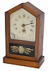 No. 2 / ROCKET / Time Piece, / Jerome and Co., / New Haven, Conn., on the complete label inside this little 10.5" cottage clock.