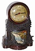 Mastercrafter "Waterfall". Very nice 11" high case, rustic wooded motif on front.