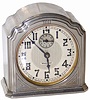 Westclox alarm clock. Great nickel case, stands 3.25" high, nickel on all sides including the back.