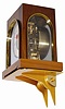 Brass wall bracket/shelf, made specifically to hold the ever poplar Atmos clock. Brass with 24K gold plating.
