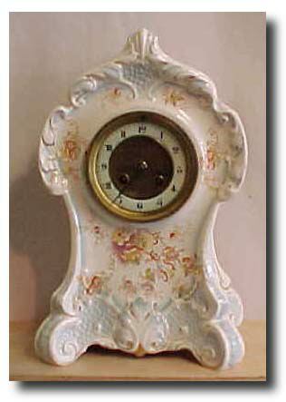 English China case clock with French movement, circa 1890 — Antique Clocks Price Guide