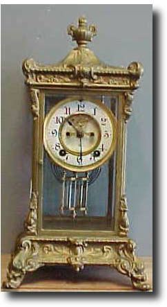 Ansonia Fancy Crystal Regulator, circa 1900 — Antique Clocks Price Guide