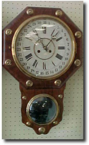 Junghans Fancy walnut short-drop wall clock, circa 1890 — Antique Clocks Price Guide
