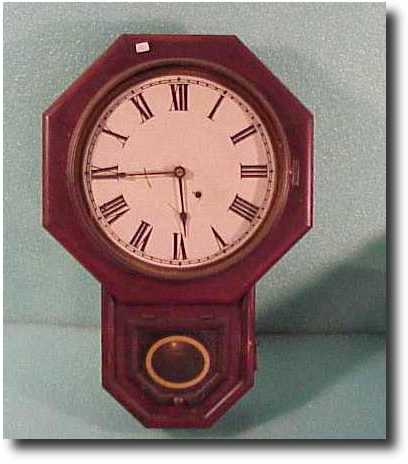C.1909, Seth Thomas, 12 Inch Drop Octagon wall clock — Antique Clocks Price Guide